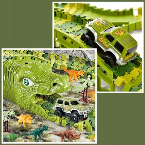 MEGA TOR WYŚCIGOWY DINO PARK DINOZAURÓW 169 EL DINOZAURY SAMOCHODZIK TOR na Arena.pl