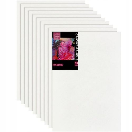 PŁÓTNO MALARSKIE DO MALOWANIA PODOBRAZIE BAWEŁNIANE 10szt 30x40 cm zestaw na Arena.pl