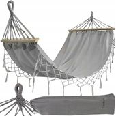 Hamak Wiszący Ogrodowy Mocny Duży Huśtawka Bujak Boho Stelaż XL + Pokrowiec