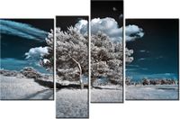 130CM 85 OBRAZ 4 ELEM SILNE DRZEWA ŚCIENNY