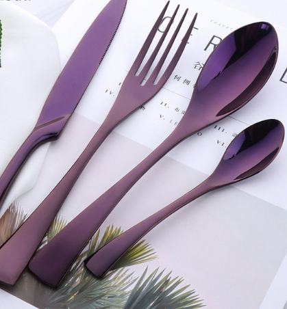 Sztućce - NEW DESIGN -4 Szt - Fiolet - HIT na Arena.pl