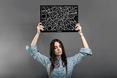 Deco Panel, Plan miasta Londyn 60x40 na Arena.pl