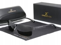 OKULARY Przeciwsłoneczne POLARYZACJA UV 400 Nerdy Premium BOX Etui Czarne