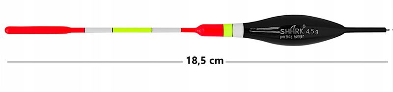 Spławik Przelotowy z BALSY SHARK 4,5 g / 18,5 cm zdjęcie 2