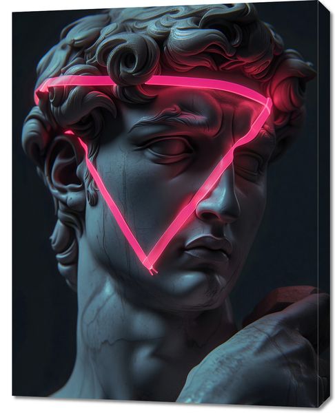Obraz 70x90cm Neonowy Renesans zdjęcie 1