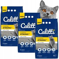 CALITTI ŻWIREK DLA KOTA DO KUWET BENTONITOWY 3x5L
