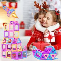 MAGNETYCZNE KLOCKI KONSTRUKCYJNE, 40 KLOCKÓW MAGNETYCZNYCH DLA DZIECI