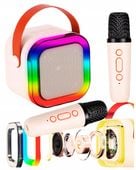 GŁOŚNIK BLUETOOTH PRZENOŚNY KARAOKE MIKROFON USB SD MINI JACK+ 2 MIKROFONY