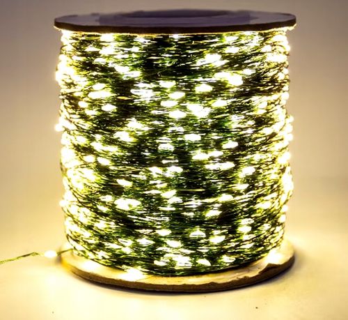 Lampki druciki mikro 1000LED 100 METRÓW NA ZIELONYM KABLU na Arena.pl