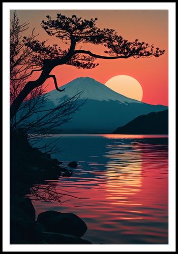 Plakat 67,5x100cm Góra Wieczorem na Arena.pl