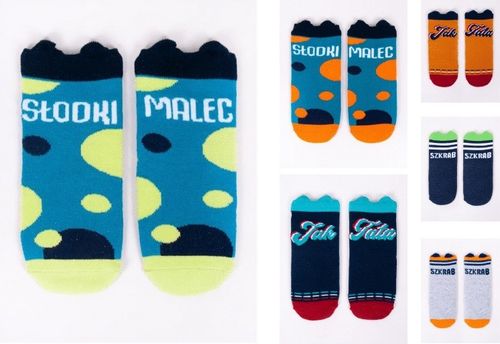 SKARPETY DZIECIĘCE 3D USZY SKC/3D-EARS R.14-30 14-16 wzór - chłopiec na Arena.pl