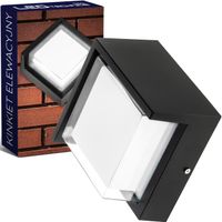 Lampa ścienna elewacyjna okrągła LED 12W Kinkiet zewnętrzny ogrodowy