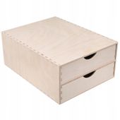 Creative Deco Mini komoda drewniana 2 szuflady