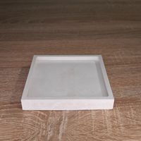 Podstawka Gipsowa Odlew Kwadratowa na Świece Biżuterie Dekoracja Stołu