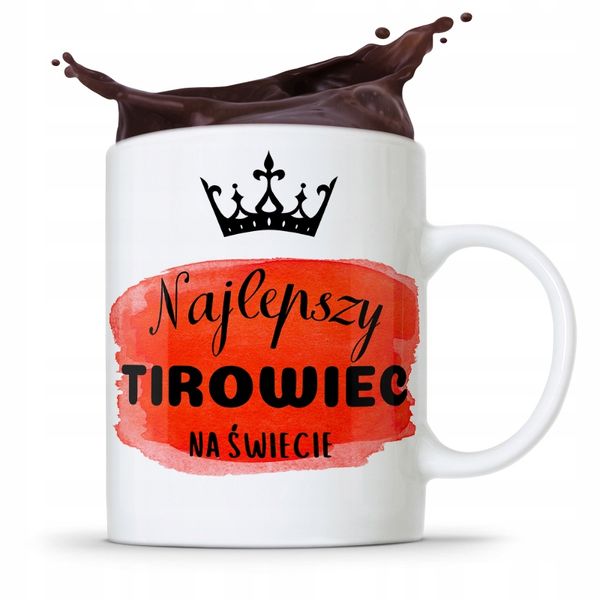 Dla Tirowca Kierowcy Kubek Najlepszy Tirowiec Z Nadrukiem Ze Zdjęciem zdjęcie 1