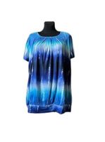 CZIMOO Niebieska Koszulka Damska z Krótkimi Rękawami, Rozmiar L