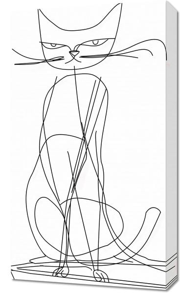 Obraz 40x70cm Kot Linijny zdjęcie 1