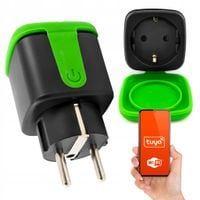 Szczelne Gniazdko Pomiar Energii Smart Wi-Fi Tuya Zewnętrzne IP-44 16A 230V