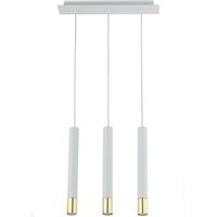 Wisząca lampa pokojowa Sopel Grand 33388 listwa do holu biała złota