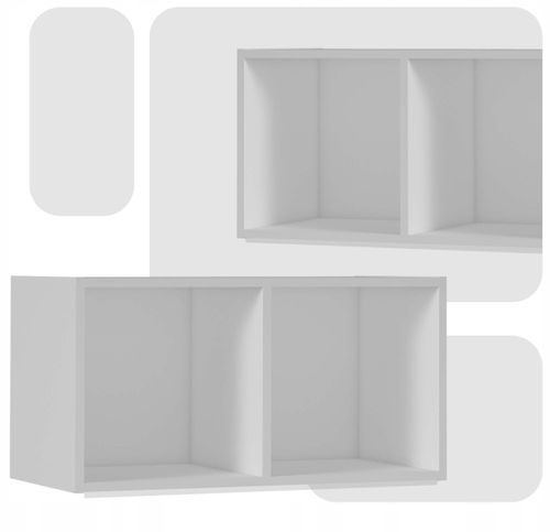 Regał półka organizer pojemnik stojak na płyty winylowe segregatory Cubo 2 na Arena.pl