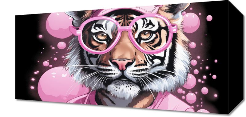 Obraz 40x20cm Ludzki Tygrys zdjęcie 1