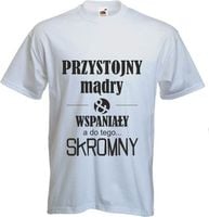 Koszulka T-SHIRT napis zbyt przystojny by pracować