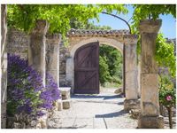 50X70CM STARE OPACTWO ST HILAIRE OBRAZ POKOJU DREWNINE