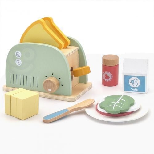 ZESTAW ŚNIADANIOWY  Z DREWNIANYM TOSTEREM na Arena.pl