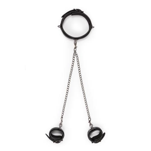 Kajdanki-Leather Collar With Anklecuff zdjęcie 7
