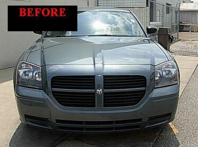 2005-2008 DODGE MAGNUM - LIstwy chrom grill chromowane na atrapę zdjęcie 3