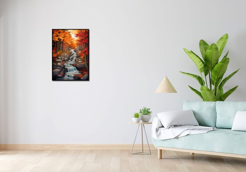 Plakat 50x70cm Jesienne Wodospady zdjęcie 4