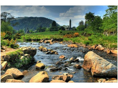 120CM 80CM OBRAZ ŚCIENNY W DOLINIE GLENDALOUGH na Arena.pl