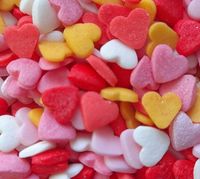 POSYPKA CUKROWA SERCA SERDUSZKA MIX mini 6mm 50g