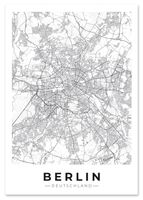 Plakat mapa plan miasta Berlin 70x100 cm