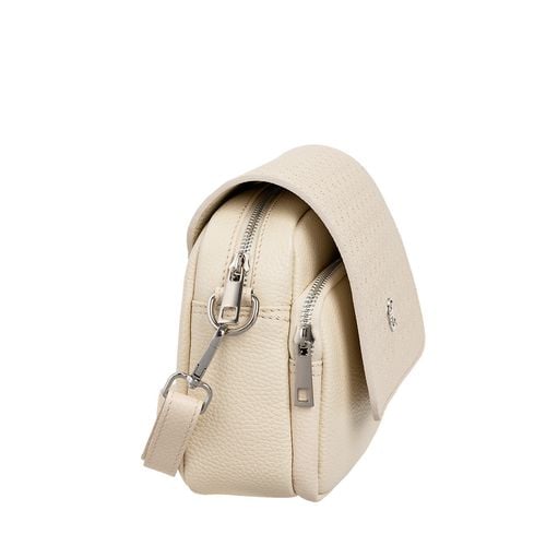 Torebka skórzana damska Canaletto kremowa z tłoczeniem TD655s248t12 na Arena.pl