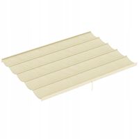 Dach do pergoli Outsunny 84C-372V01CW 350x260 cm kremowy