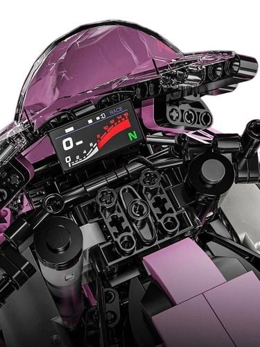 Zestaw Klocków Motocykl Ścigacz Różowy 2066El. na Arena.pl