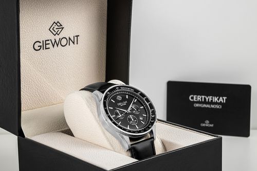 zegarek męski giewont chronograph sapphire czarny gw3520-a4 na Arena.pl
