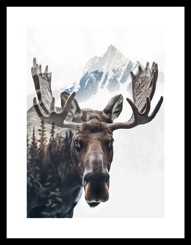 Plakat 20,5x28,4cm Łoś Duch Lasu na Arena.pl