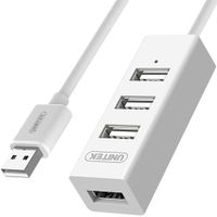 Unitek Y-2146 hub 4x USB 2.0 mini - biały
