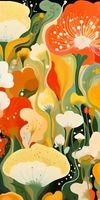 Plakat 50x100cm Kwiatowy Raj