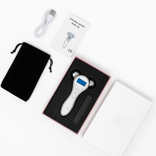 Masażer twarzy Kulowy 4D do masażu ciała Bezprzewodowy z wibracją EMS LED na Arena.pl