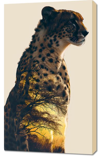 Obraz 60x100cm Gepard Duch Sawanny zdjęcie 1