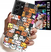 ETUI DO SAMSUNG GALAXY S21 Ultra - PLECKI W SŁODKIE KOTKI, KOTY, OBUDOWA