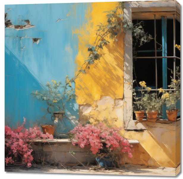 Obraz 100x100cm Słoneczna Ulica zdjęcie 1