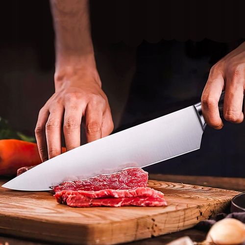 ZESTAW KOMPLET 16 NOŻY KUCHENNYCH STALOWYCH OSTRE W BLOKU STOJAK + na Arena.pl