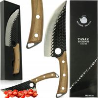 TASAK KUCHENNY NÓŻ RZEŹNICZY 18,5 CM DO MIĘSA WARZYW OSTRY NA PREZENT STAL