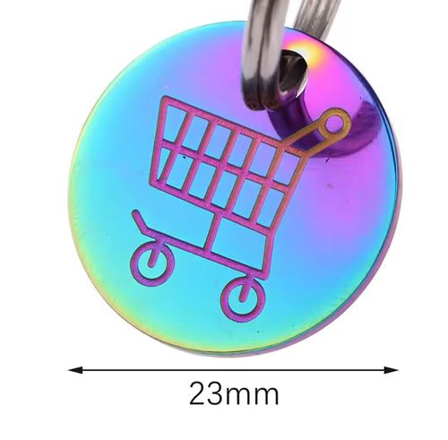 Brelok do kluczy Żeton Sklepowy do wóżka sklepu Moneta breloczek Kameleon na Arena.pl