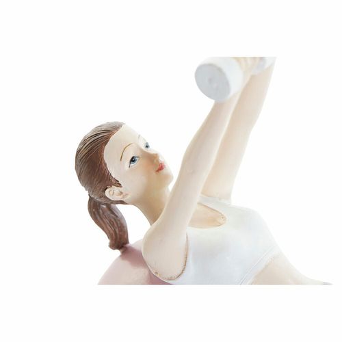 Figurka Dekoracyjna DKD Home Decor Różowy Yoga Scandi 18,5 x 8 x 17,5 cm na Arena.pl