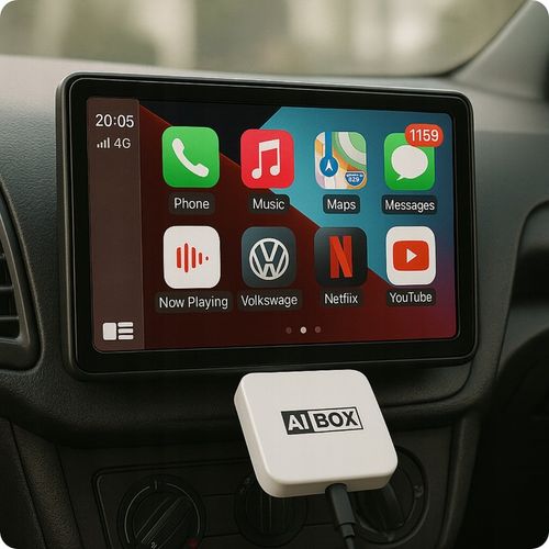 BEZPRZEWODOWY APPLE CARPLAY ANDROID AUTO NETFLIX YOUTUBE ADAPTER SMART na Arena.pl